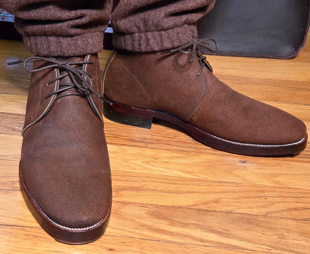Photo by chuligani on February 24, 2026 of the Renav CKK - 1905 in Horween Rust Chamois Roughout.