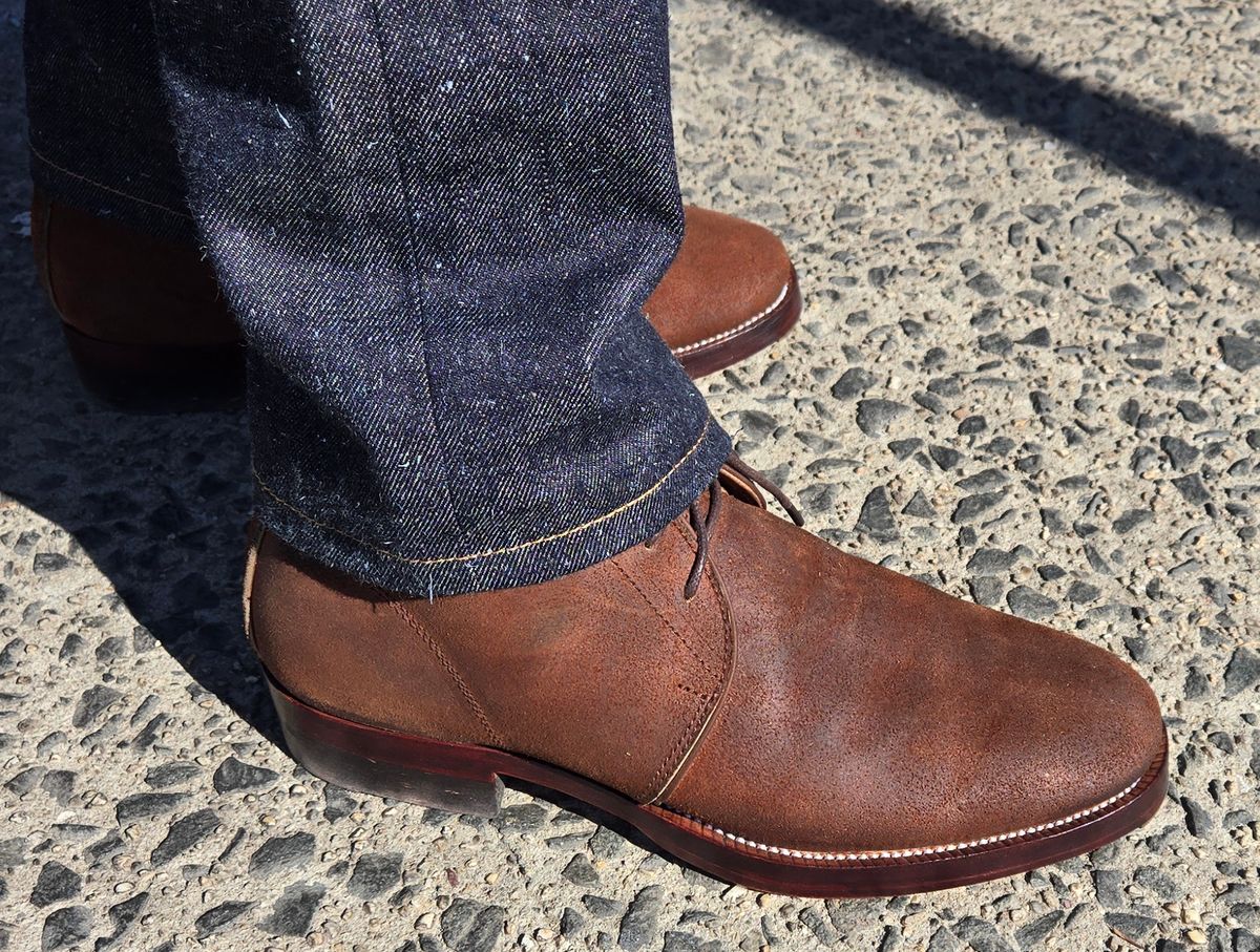 Photo by chuligani on March 9, 2026 of the Renav CKK - 1905 in Horween Rust Chamois Roughout.