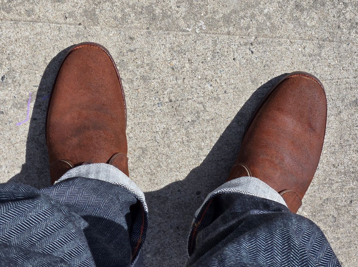 Photo by chuligani on March 20, 2026 of the Renav CKK - 1905 in Horween Rust Chamois Roughout.