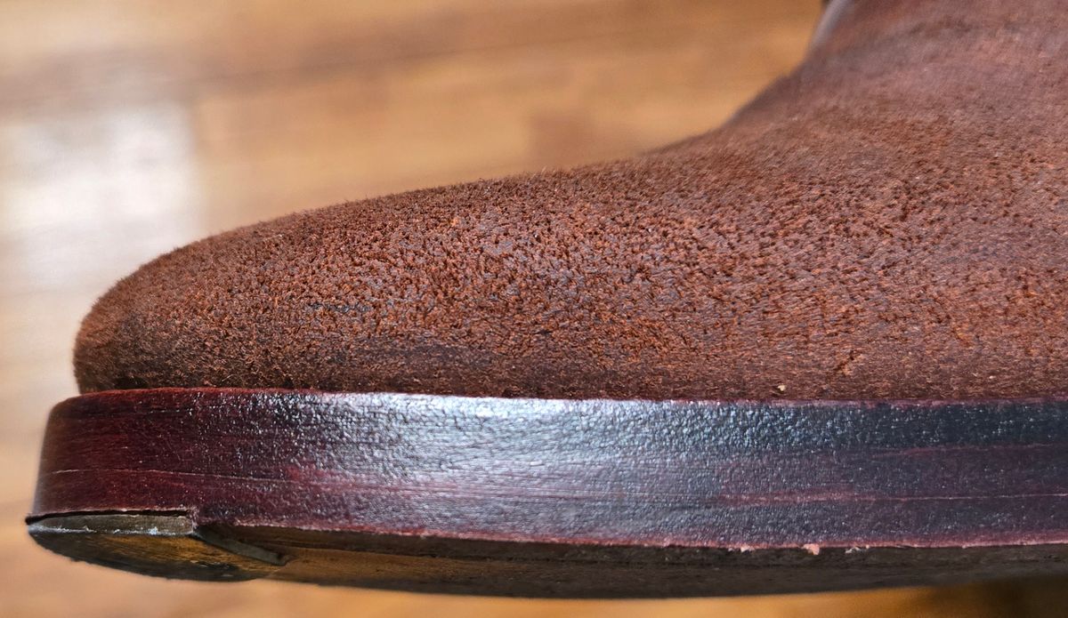 Photo by chuligani on April 14, 2026 of the Renav CKK - 1905 in Horween Rust Chamois Roughout.