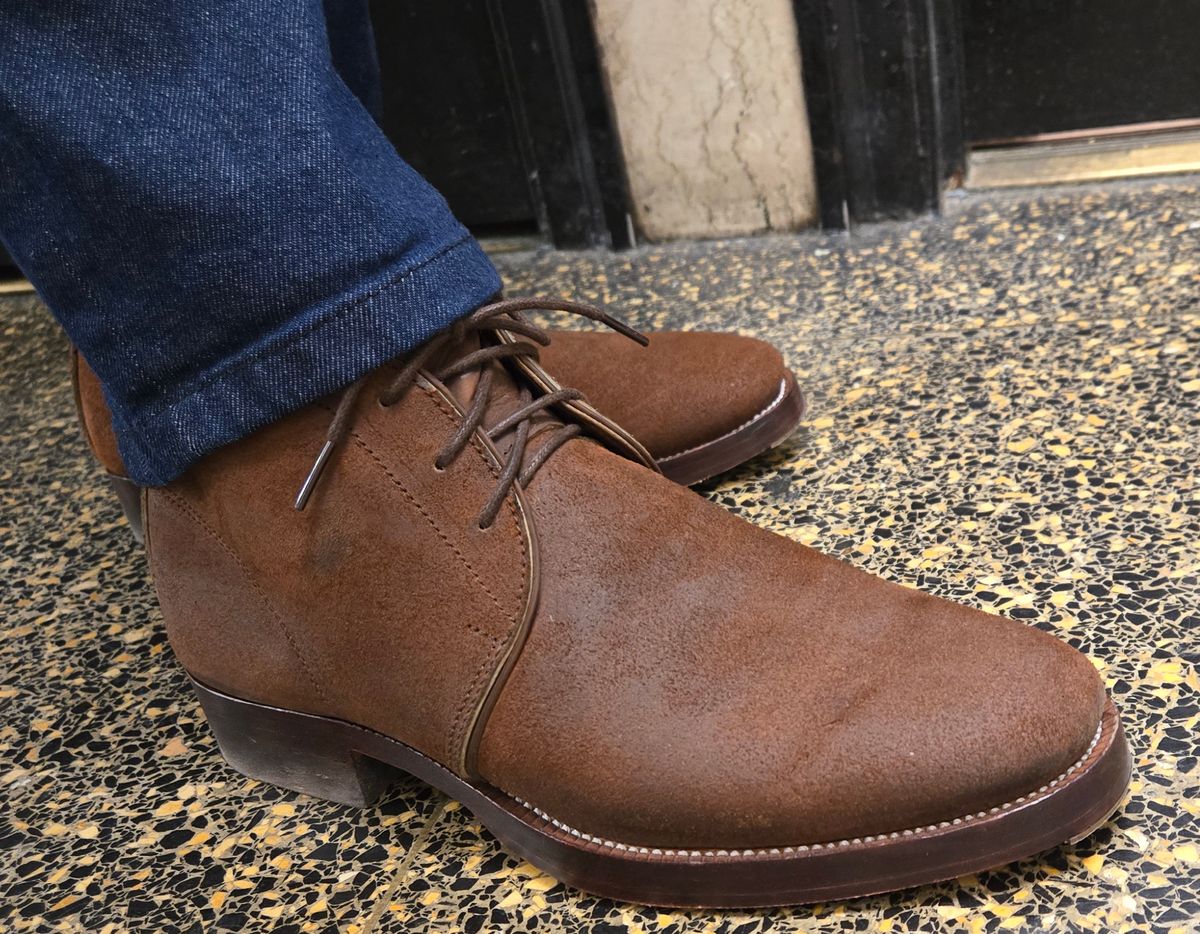 Photo by chuligani on June 14, 2026 of the Renav CKK - 1905 in Horween Rust Chamois Roughout.