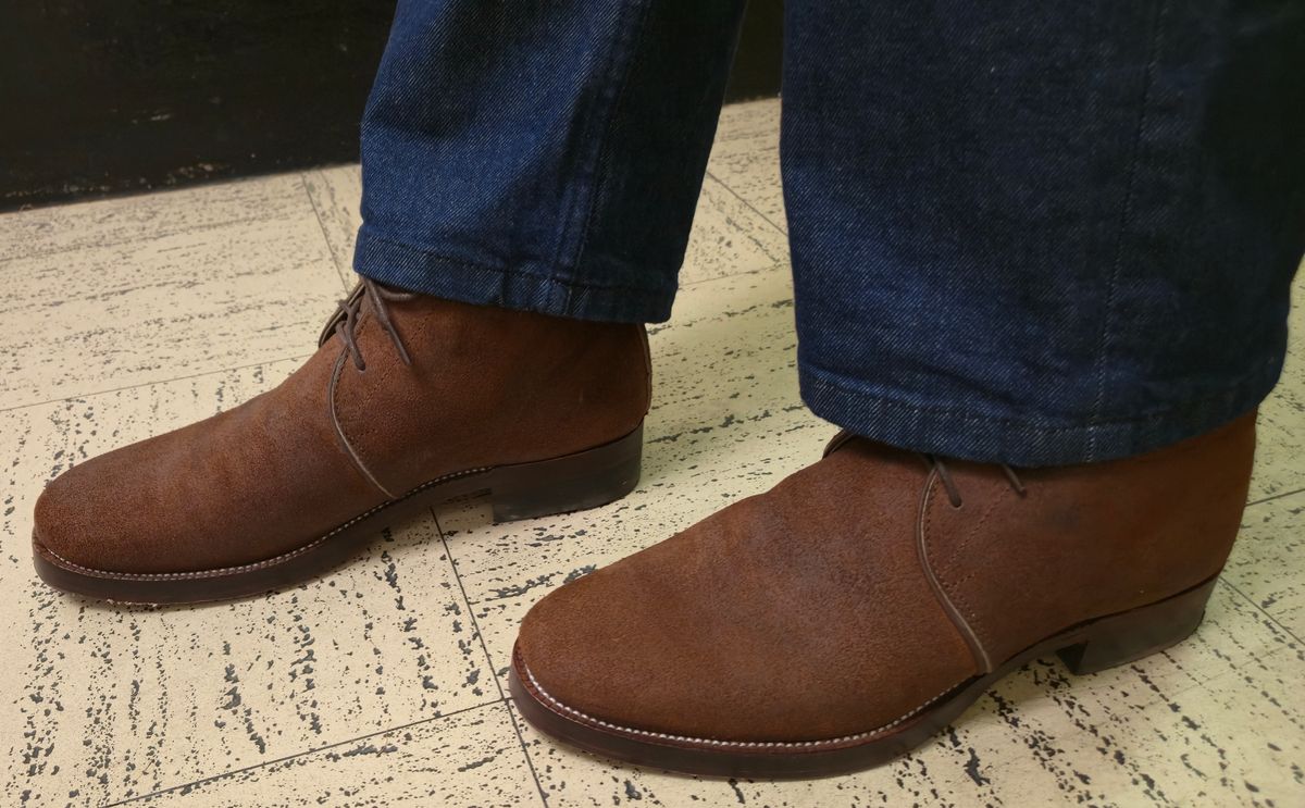 Photo by chuligani on June 14, 2026 of the Renav CKK - 1905 in Horween Rust Chamois Roughout.