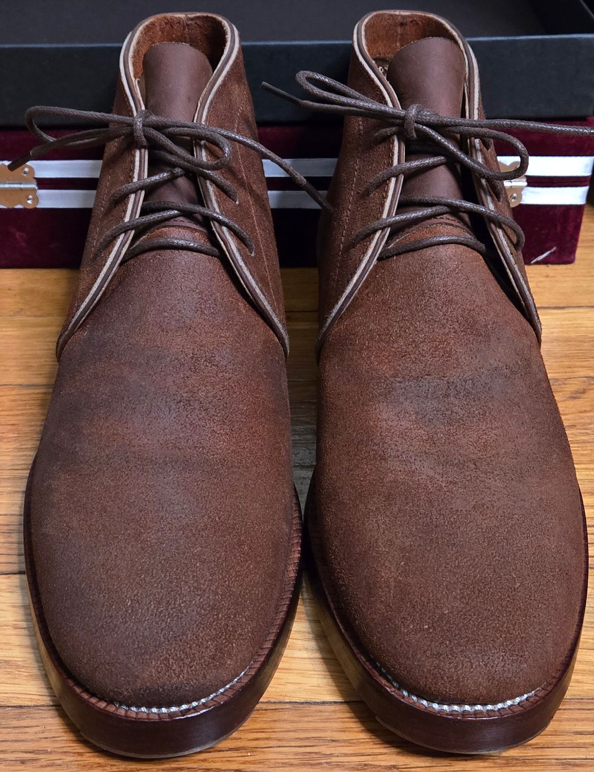Photo by chuligani on February 16, 2026 of the Renav CKK - 1905 in Horween Rust Chamois Roughout.