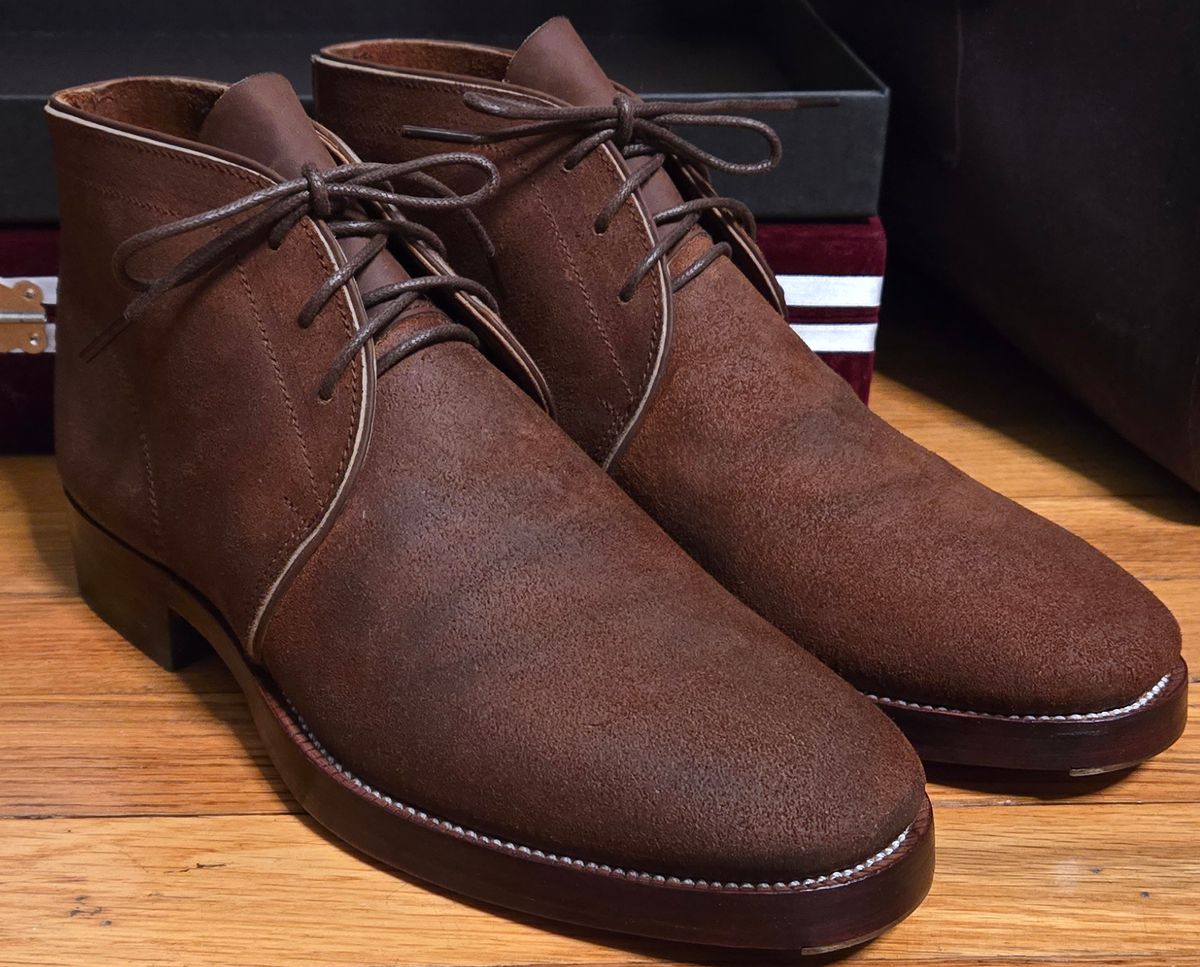 Photo by chuligani on February 16, 2026 of the Renav CKK - 1905 in Horween Rust Chamois Roughout.