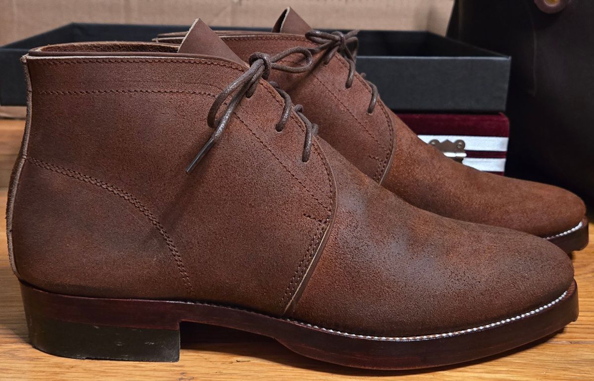 Photo by chuligani on February 16, 2026 of the Renav CKK - 1905 in Horween Rust Chamois Roughout.