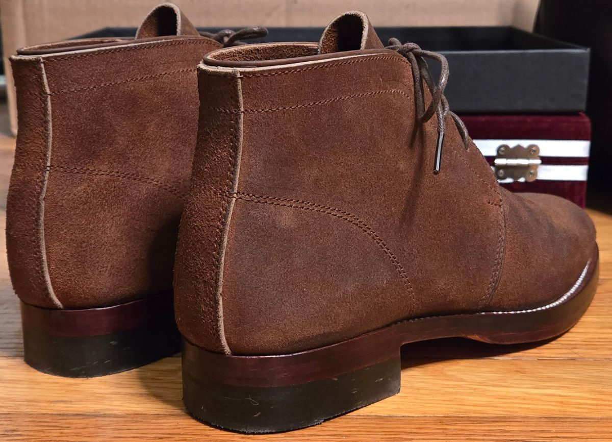 Photo by chuligani on February 16, 2026 of the Renav CKK - 1905 in Horween Rust Chamois Roughout.