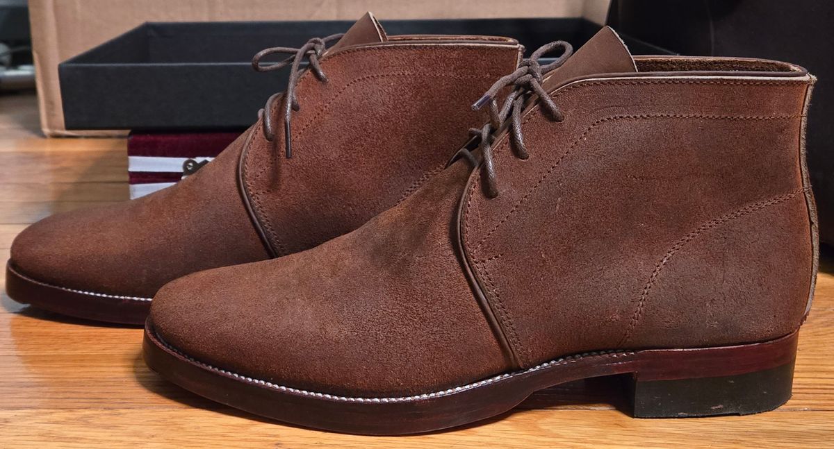 Photo by chuligani on February 16, 2026 of the Renav CKK - 1905 in Horween Rust Chamois Roughout.