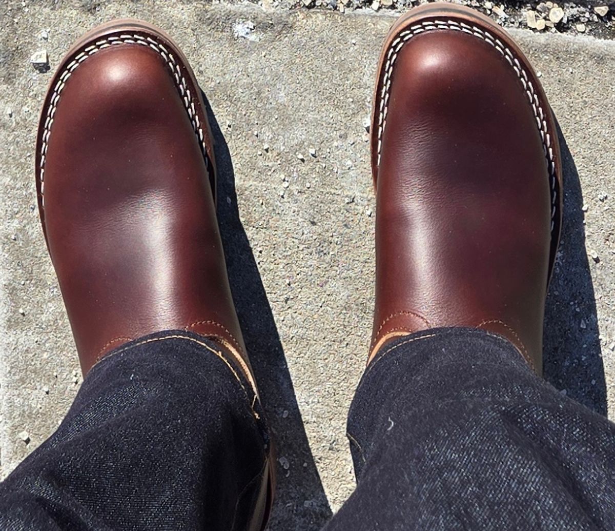 Photo by chuligani on January 4, 2026 of the Nicks Wellington 365 in Horween Brown Shackleton.