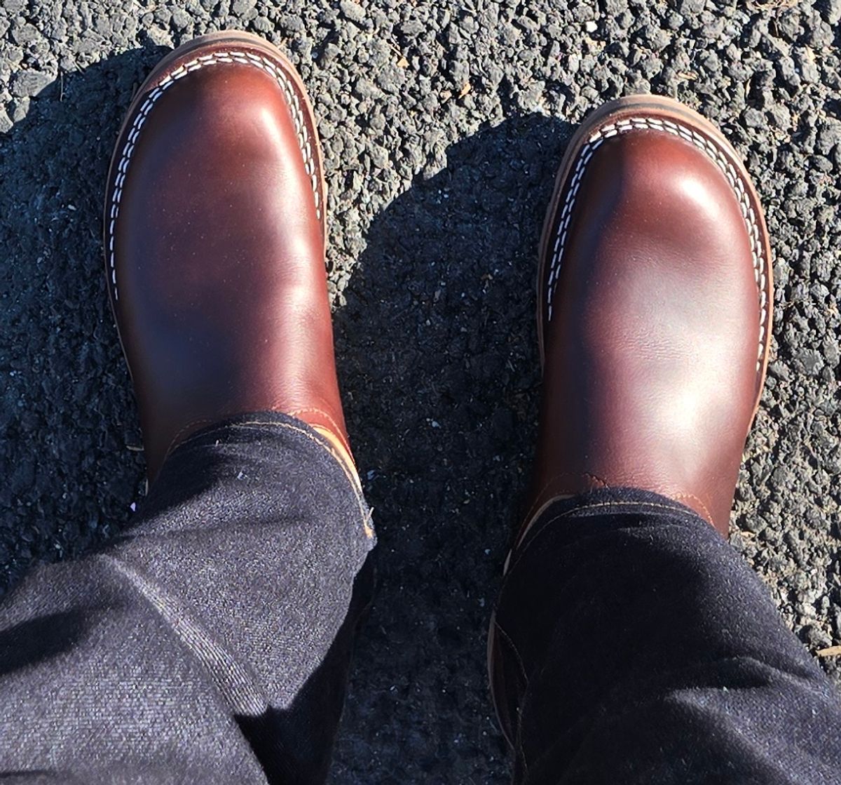 Photo by chuligani on January 4, 2026 of the Nicks Wellington 365 in Horween Brown Shackleton.