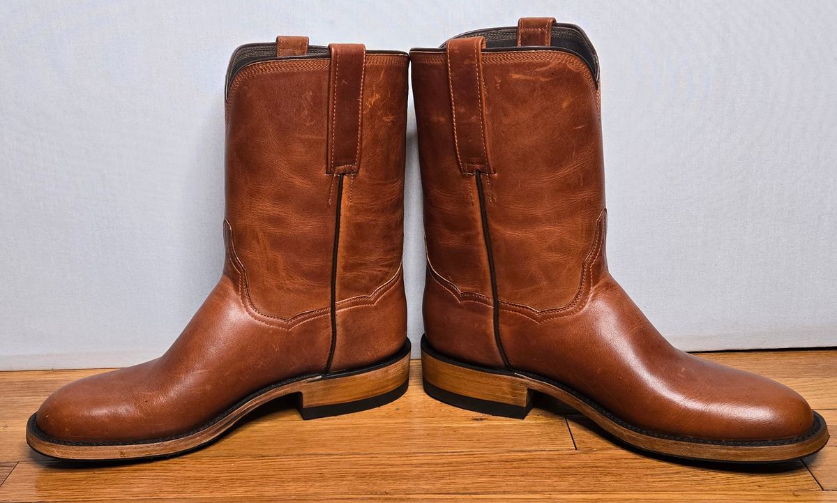 Photo by chuligani on May 23, 2026 of the BNV Boots Roper in Horween English Tan Cypress.