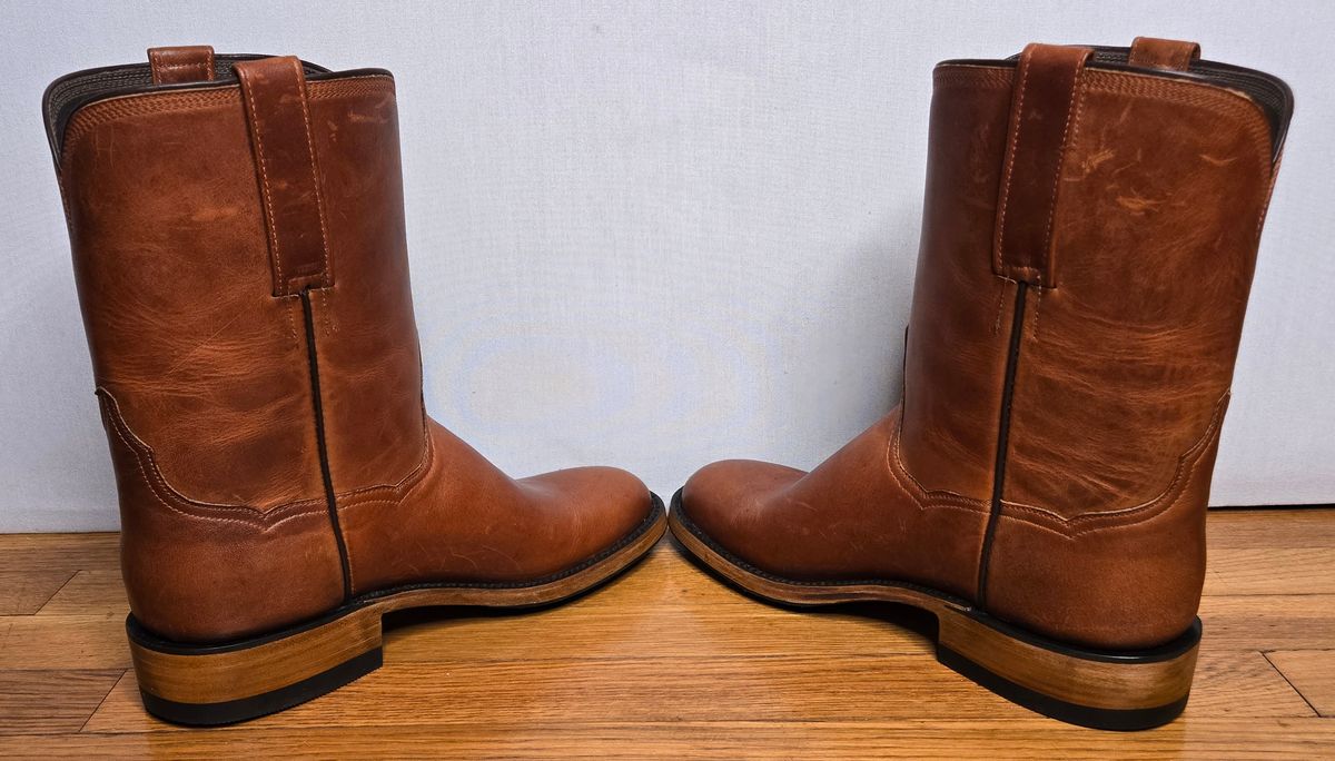Photo by chuligani on May 23, 2026 of the BNV Boots Roper in Horween English Tan Cypress.