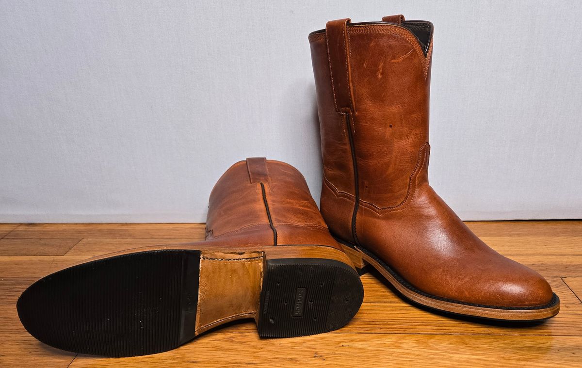 Photo by chuligani on May 23, 2026 of the BNV Boots Roper in Horween English Tan Cypress.