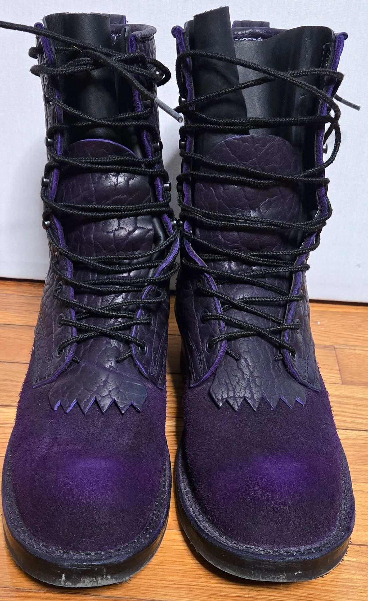 Photo by chuligani on March 16, 2026 of the Frank's Boots Front Range in Law Tanning Nightshade Big Horn Shrunken Bison.