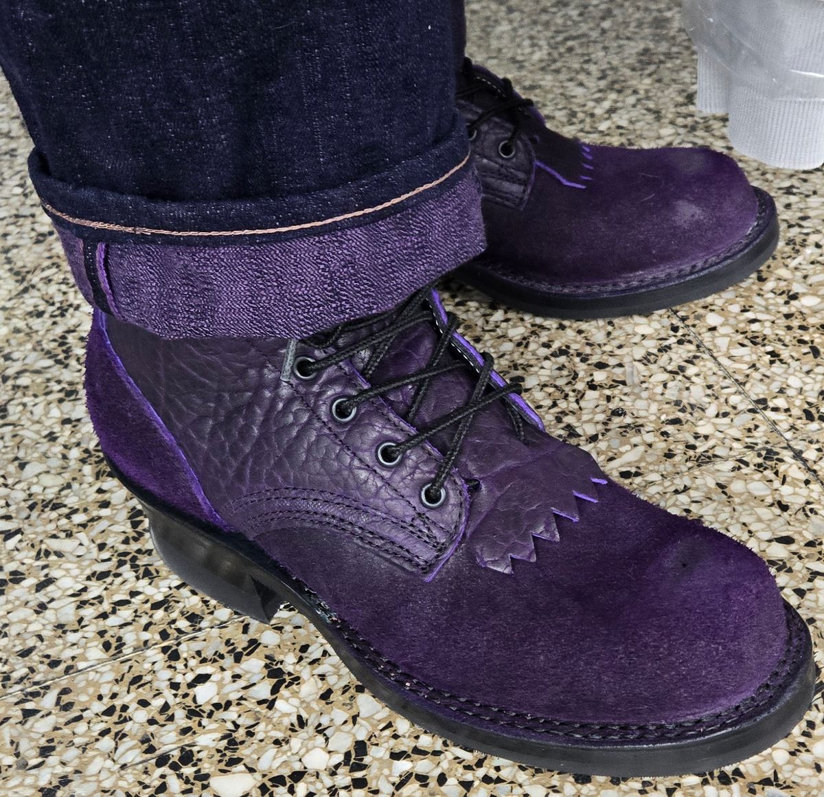 Photo by chuligani on February 10, 2026 of the Frank's Boots Front Range in Law Tanning Nightshade Big Horn Shrunken Bison.