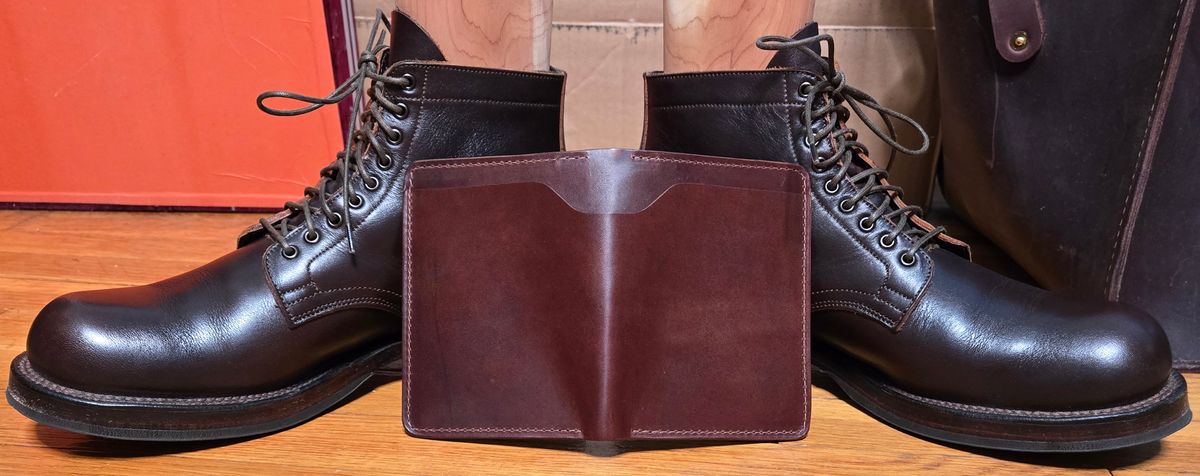 Photo by chuligani on March 3, 2026 of the Viberg Service Boot in Horween Dark Brown Wooly Chromexcel.