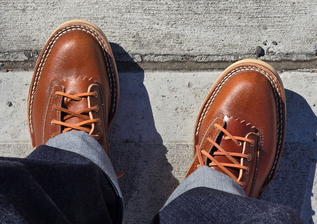 Photo by chuligani on April 7, 2026 of the White's C350LTT-CS in Horween Tan Waxed Flesh Essex.