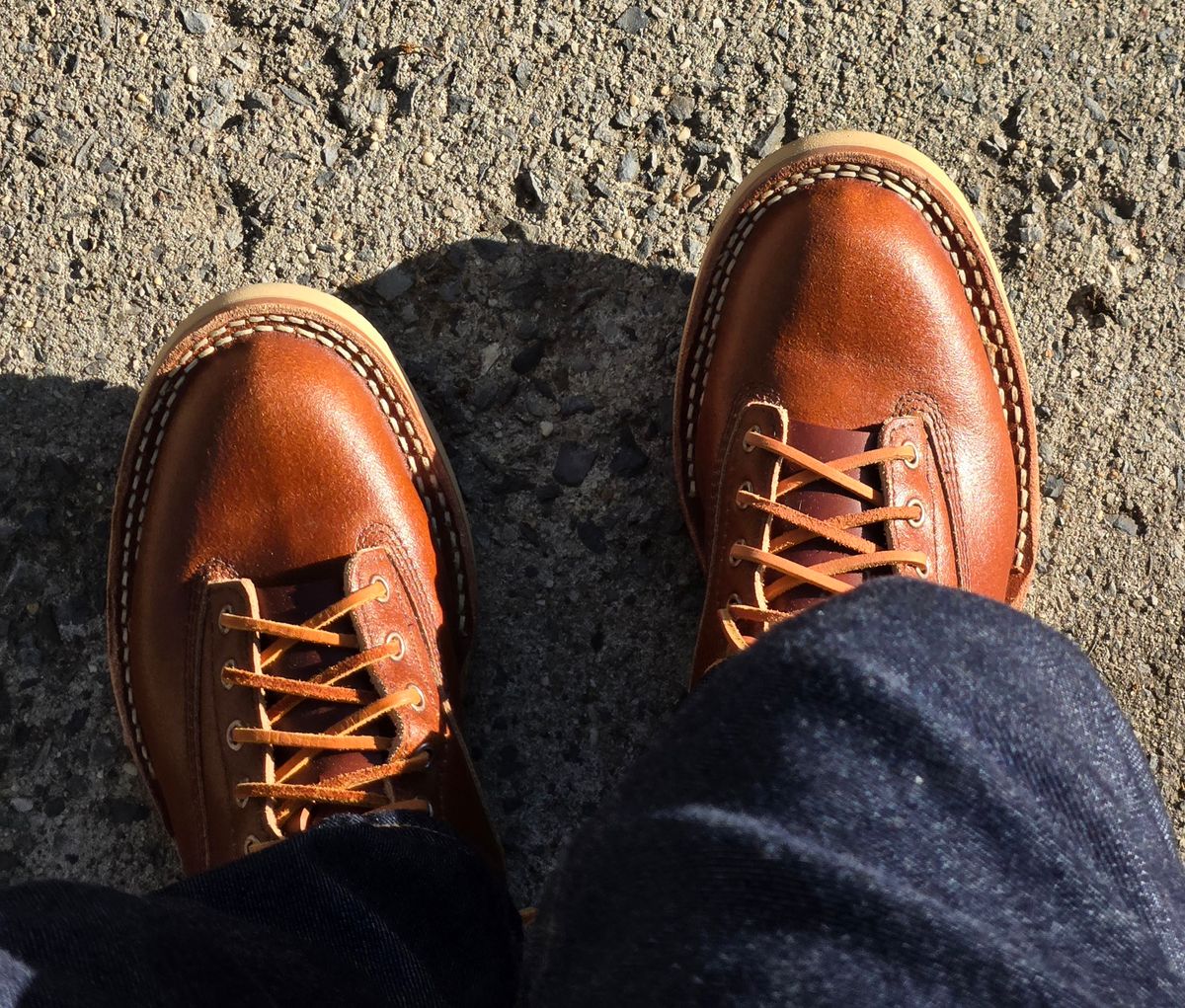Photo by chuligani on May 11, 2026 of the White's C350LTT-CS in Horween Tan Waxed Flesh Essex.