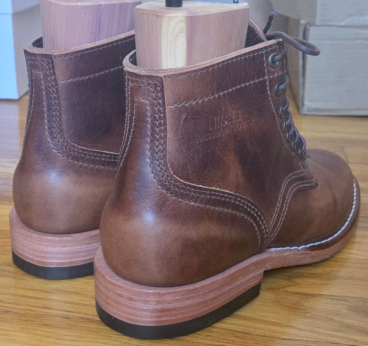 Photo by chuligani on October 1, 2025 of the Nicks Lace Up Heritage in Italian Brown Cypress.