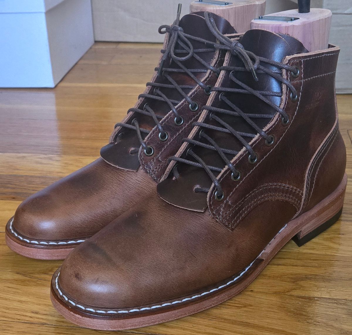 Photo by chuligani on October 1, 2025 of the Nicks Lace Up Heritage in Italian Brown Cypress.