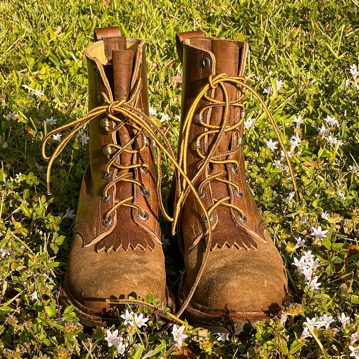 Photo by thenewreligion on December 5, 2025 of the BJ Rhodes Hiking Boot in Horween Brown Nut Dublin.