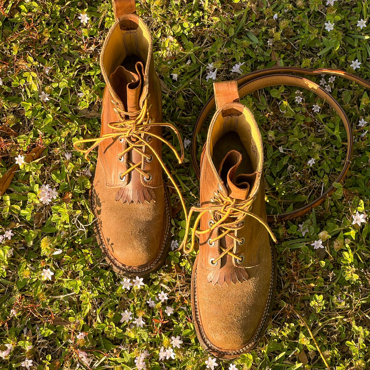 Photo by thenewreligion on December 5, 2025 of the BJ Rhodes Hiking Boot in Horween Brown Nut Dublin.