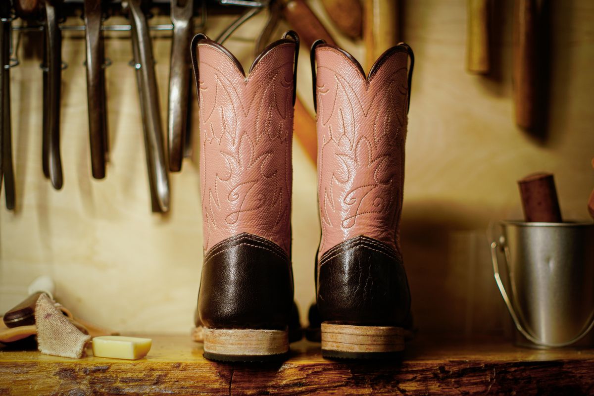 Photo by thenewreligion on November 4, 2024 of the Self-Made Cowboy Boot in Water Buffalo.