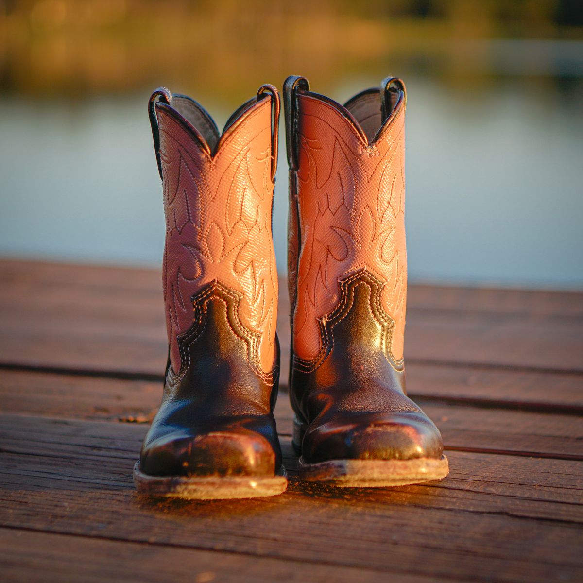 Photo by thenewreligion on December 5, 2024 of the Self-Made Cowboy Boot in Water Buffalo.