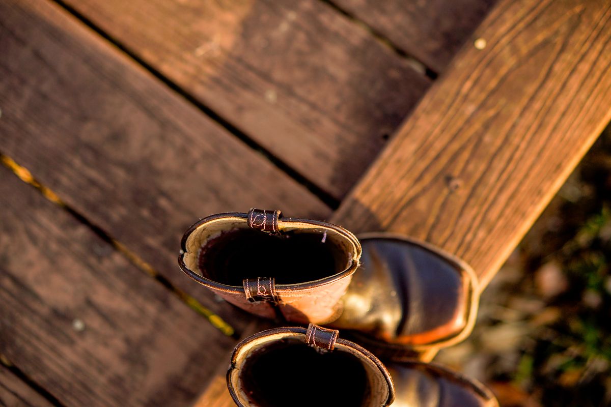 Photo by thenewreligion on February 4, 2025 of the Self-Made Cowboy Boot in Water Buffalo.