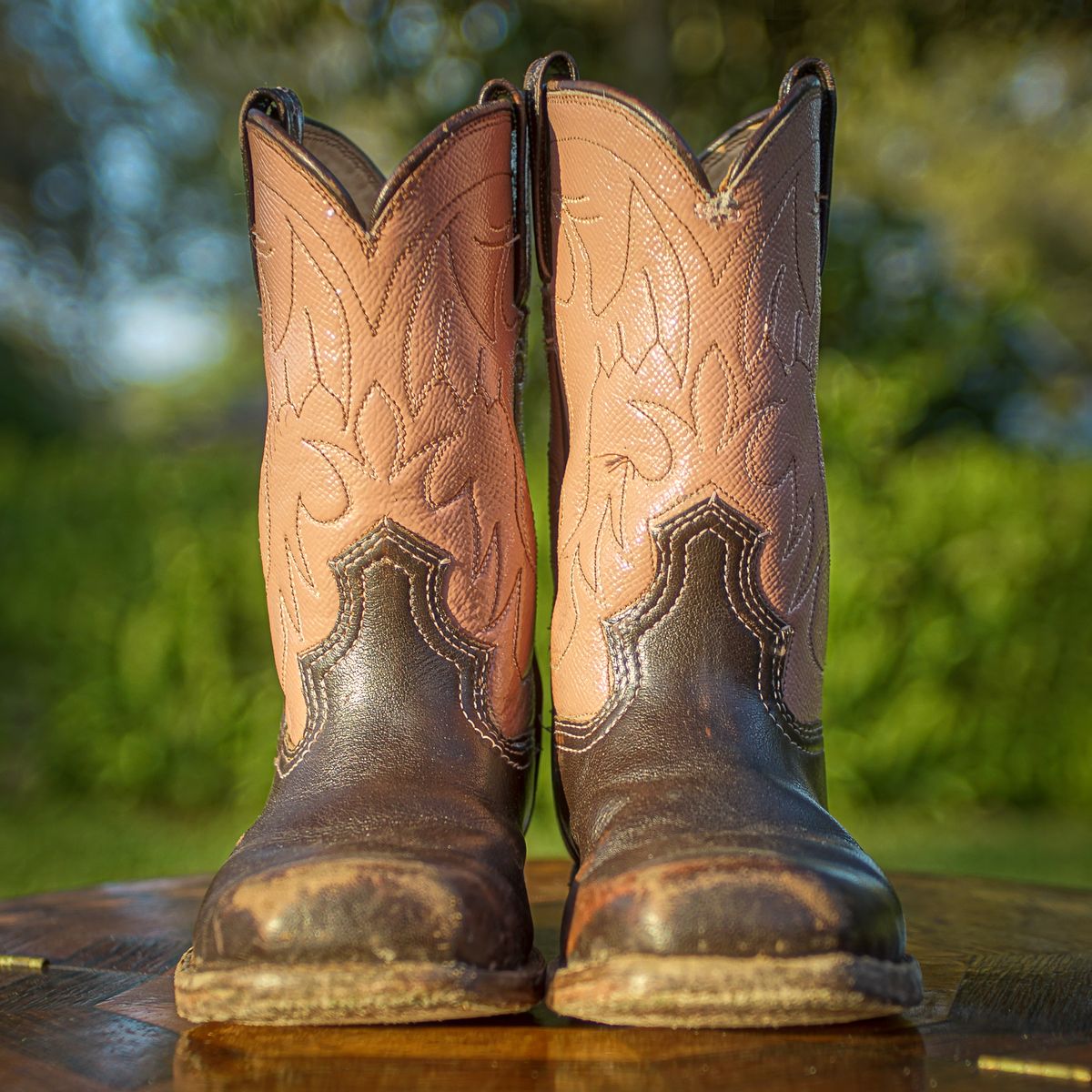 Photo by thenewreligion on March 5, 2025 of the Self-Made Cowboy Boot in Water Buffalo.