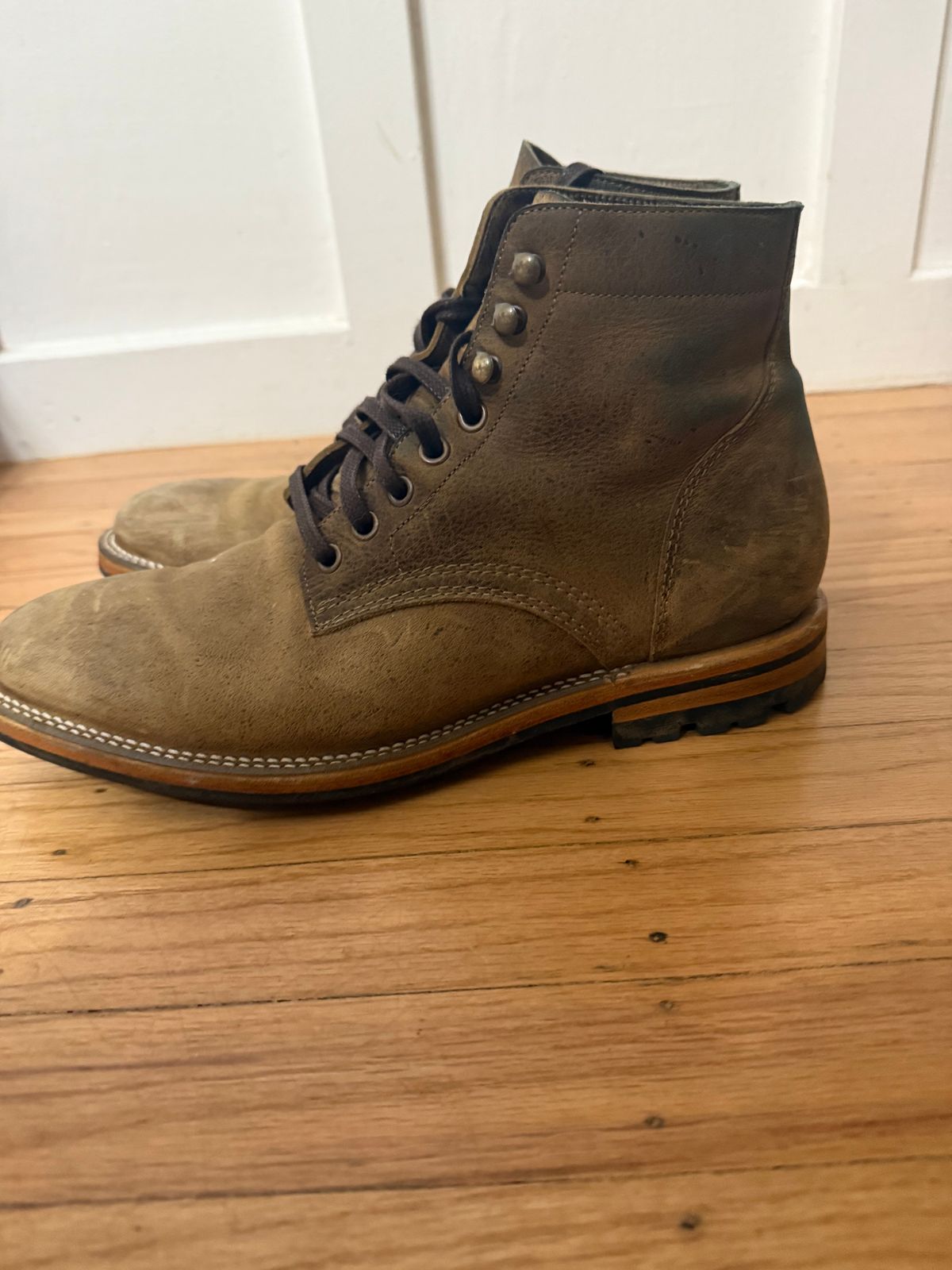 Photo by seconds_and_selvedge on November 6, 2025 of the Parkhurst The Allen in Gingembre Kudu.