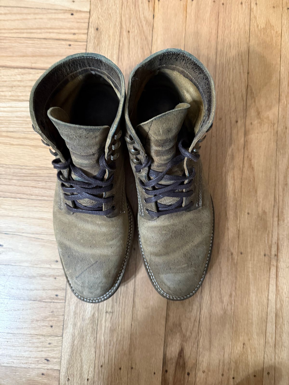 Photo by seconds_and_selvedge on January 5, 2026 of the Parkhurst The Allen in Gingembre Kudu.