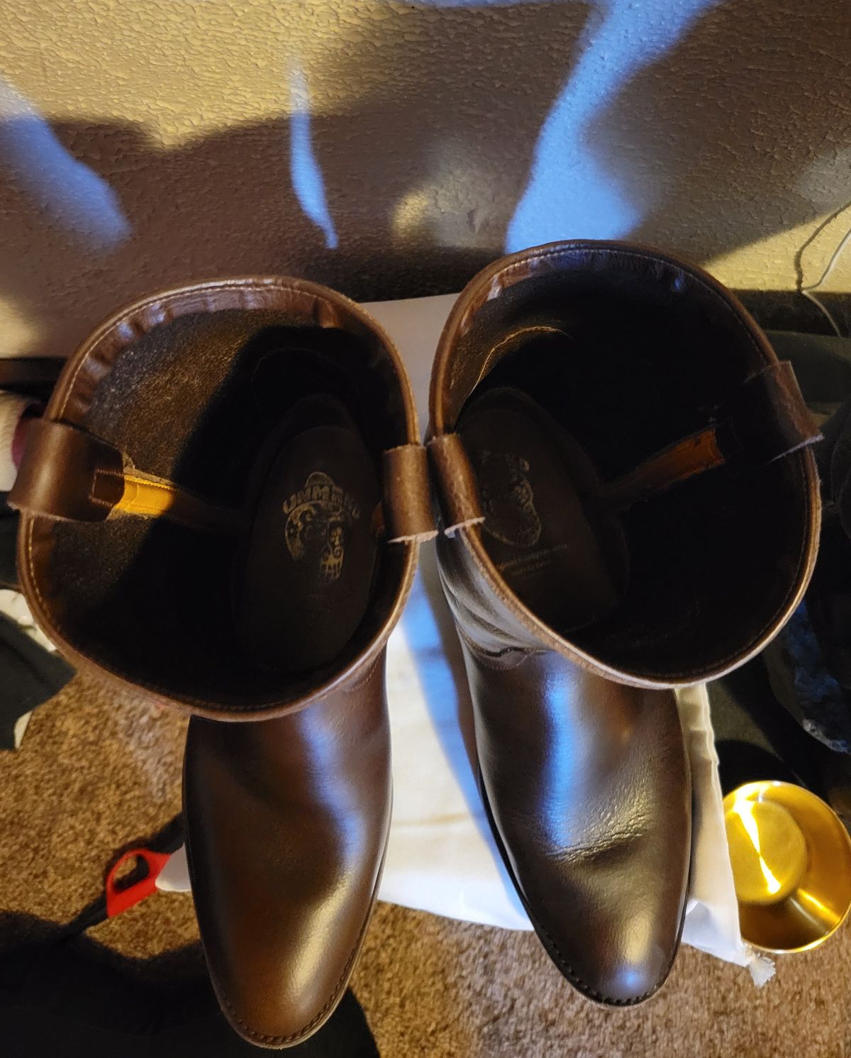 Photo by GrantR on March 9, 2026 of the Unmarked Unmarked / Lechuguera in Unmarked / "Super Heavy" Dark Brown Pull-up.