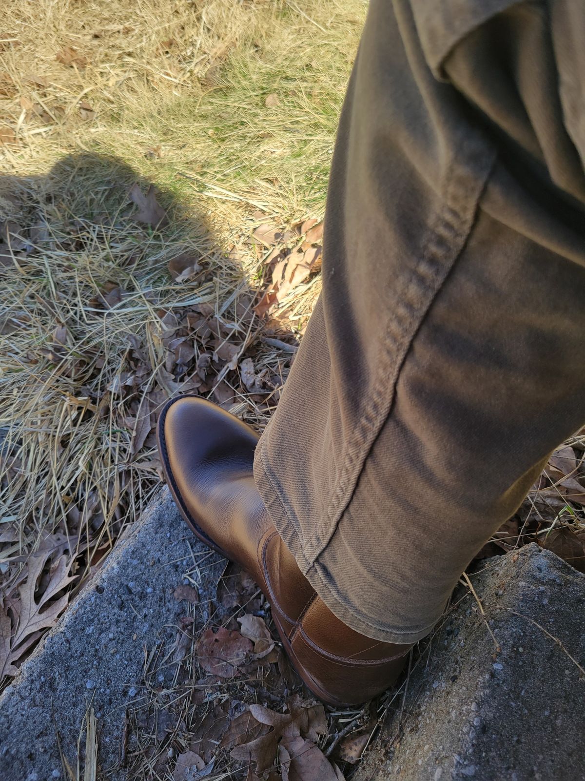 Photo by GrantR on March 9, 2026 of the Unmarked Unmarked / Lechuguera in Unmarked / "Super Heavy" Dark Brown Pull-up.