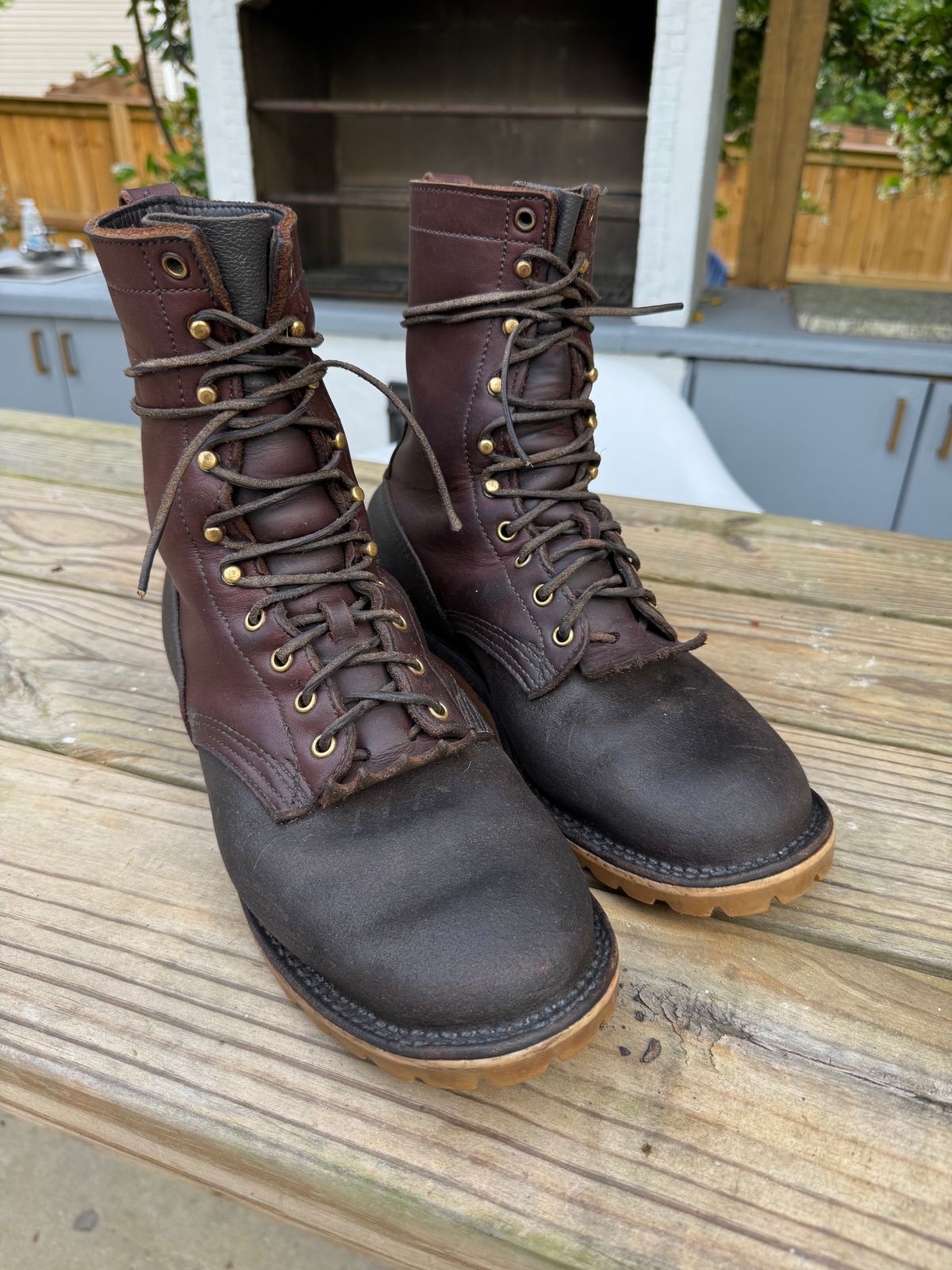 Photo by Alex2983 on April 27, 2025 of the JK Boots O.T. in Seidel Redwood Oil Tan.