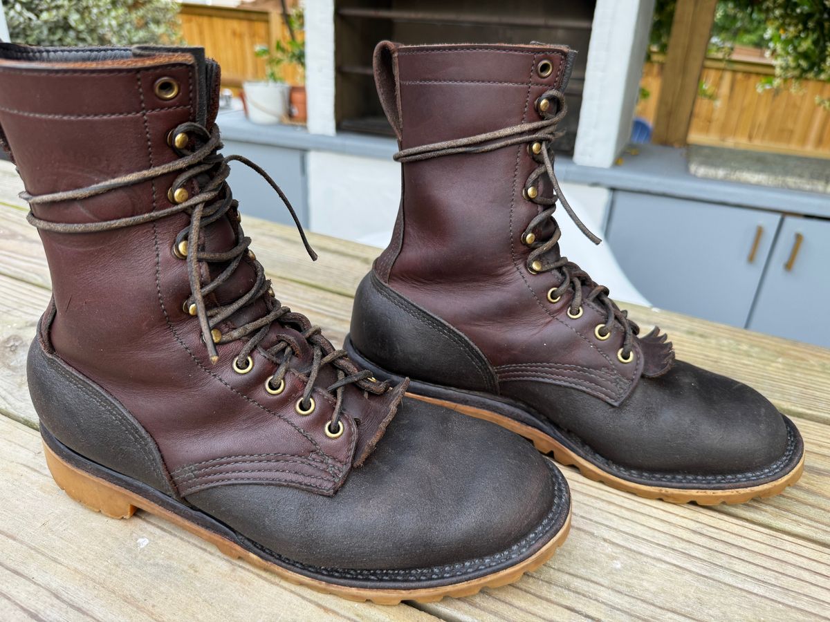 Photo by Alex2983 on April 27, 2025 of the JK Boots O.T. in Seidel Redwood Oil Tan.
