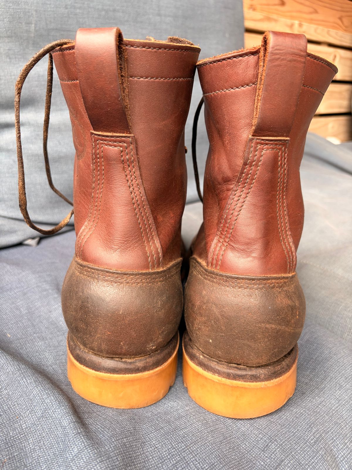 Photo by Alex2983 on January 31, 2026 of the JK Boots O.T. in Seidel Redwood Oil Tan.