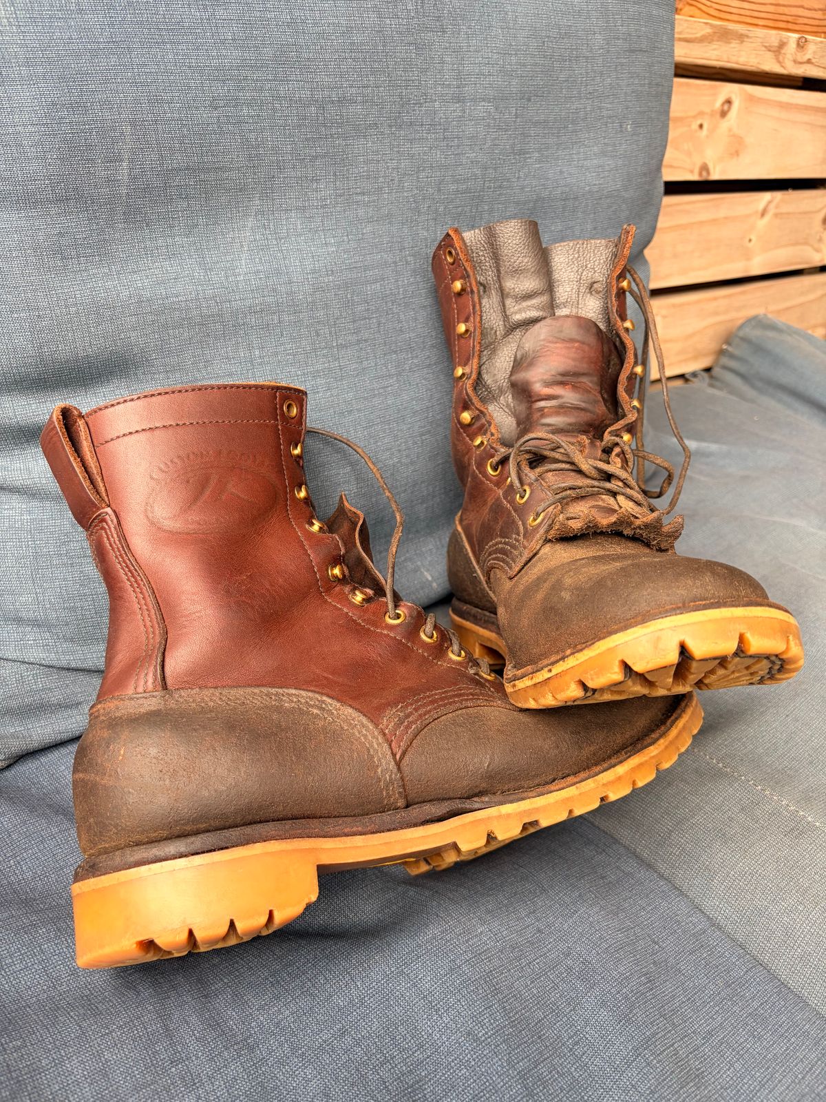 Photo by Alex2983 on January 31, 2026 of the JK Boots O.T. in Seidel Redwood Oil Tan.