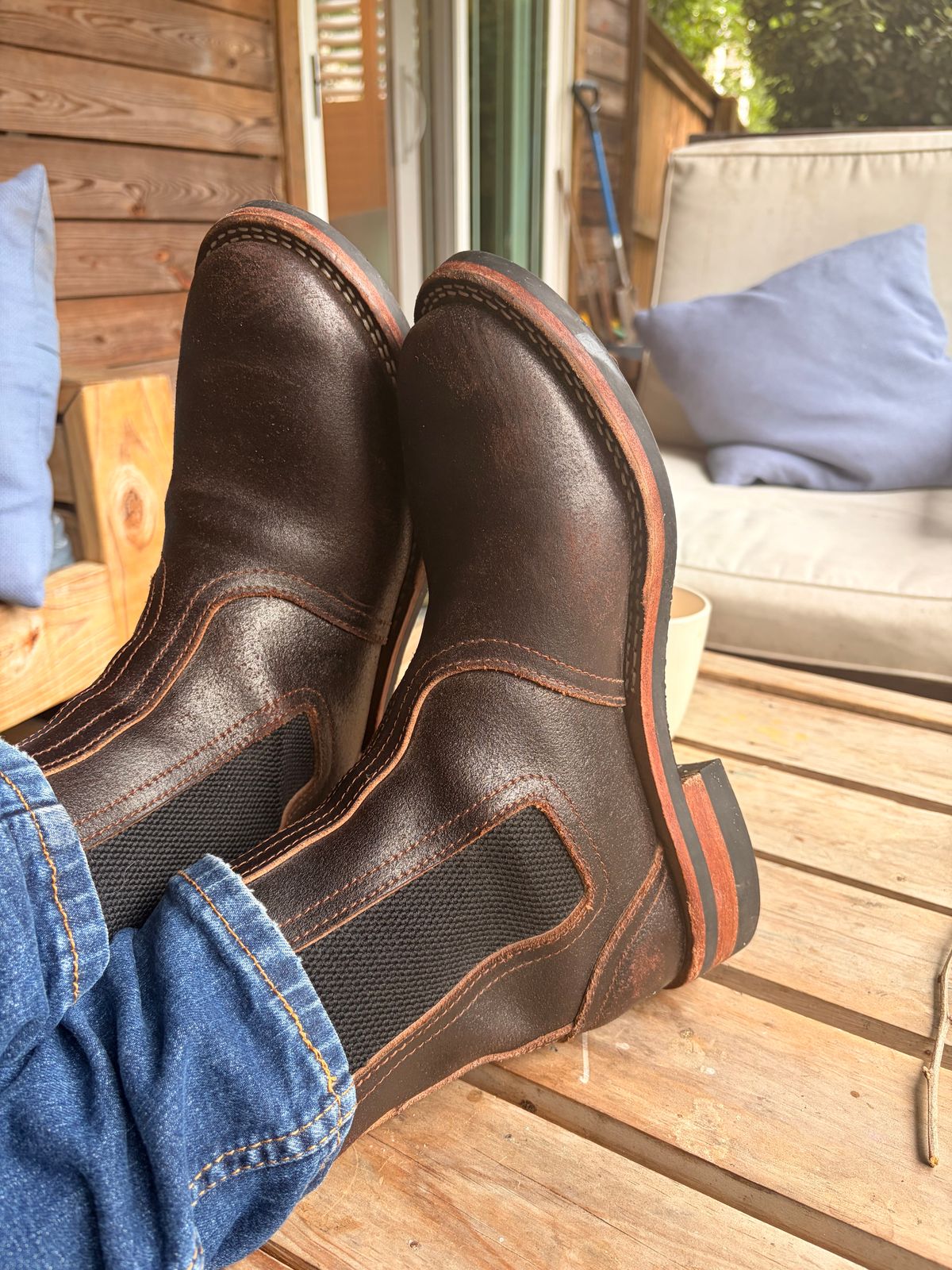 Photo by Alex2983 on May 2, 2026 of the Nicks Heritage Chelsea in Horween Brown Waxed Flesh.