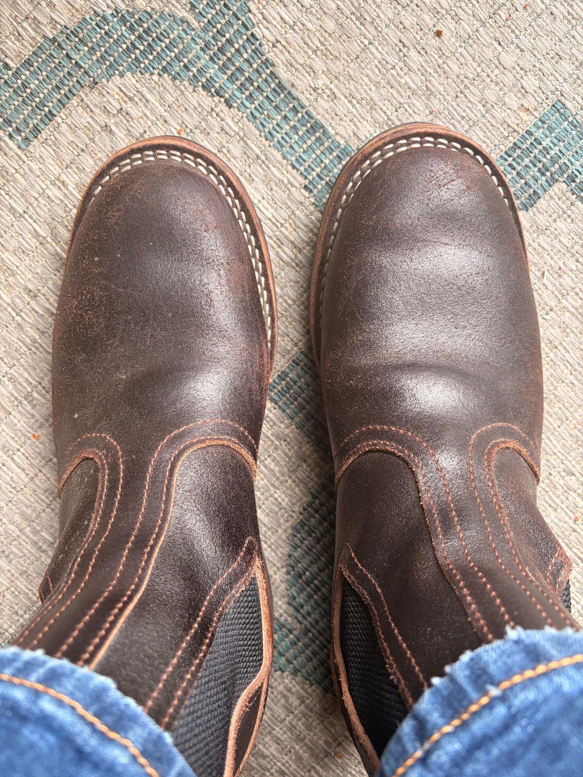 Photo by Alex2983 on May 2, 2026 of the Nicks Heritage Chelsea in Horween Brown Waxed Flesh.