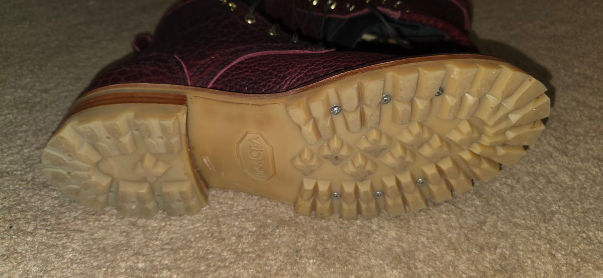 Photo by mknewman on November 8, 2025 of the Nicks 1925 Last Dress Boot in Law Tanning Oxblood Smooth Shruken Bison.