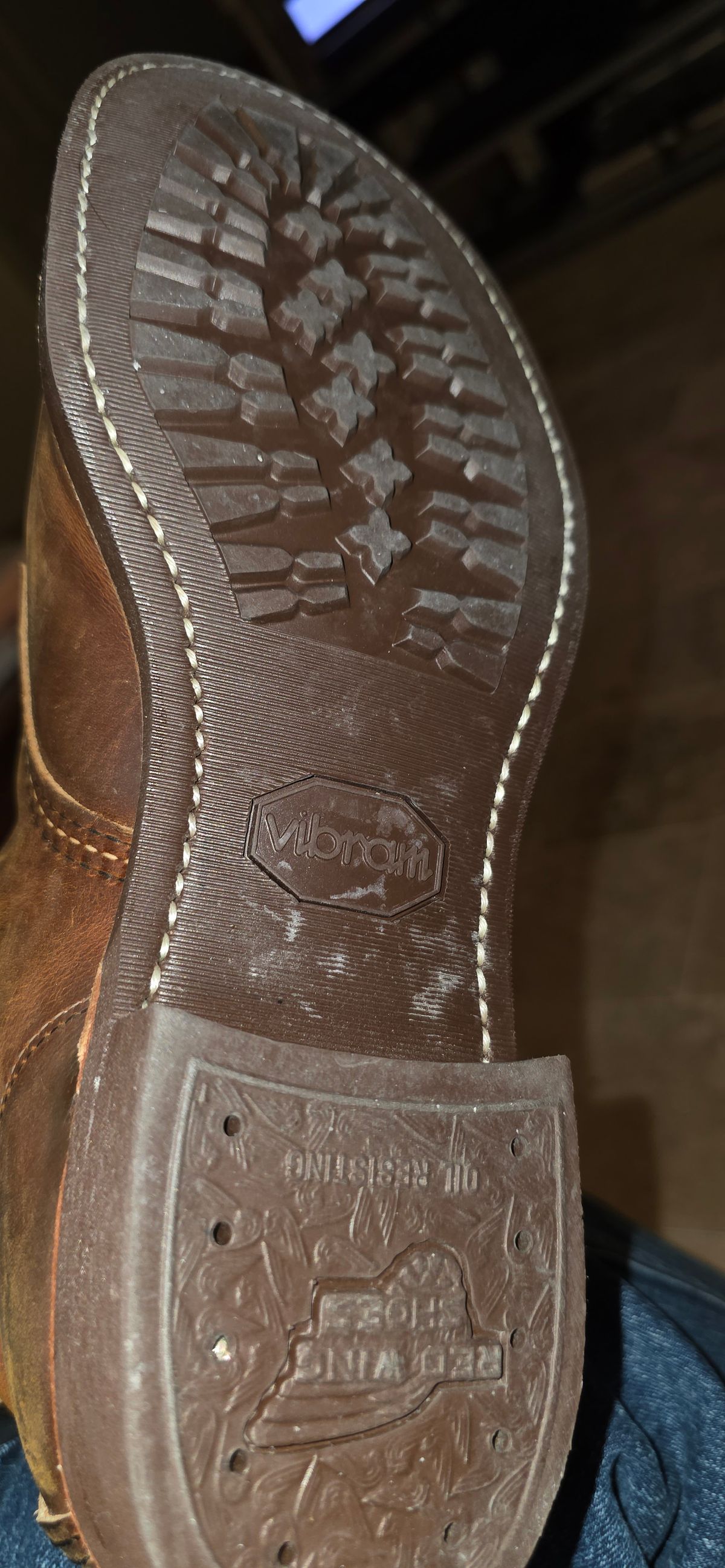 Photo by mknewman on August 8, 2025 of the Red Wing Blacksmith in S.B. Foot Copper Rough and Tough.