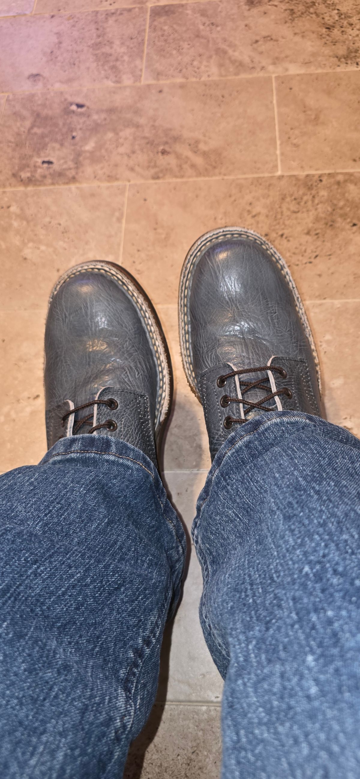 Photo by mknewman on October 6, 2025 of the White's Farmer/Rancher in Blue Bullhide.