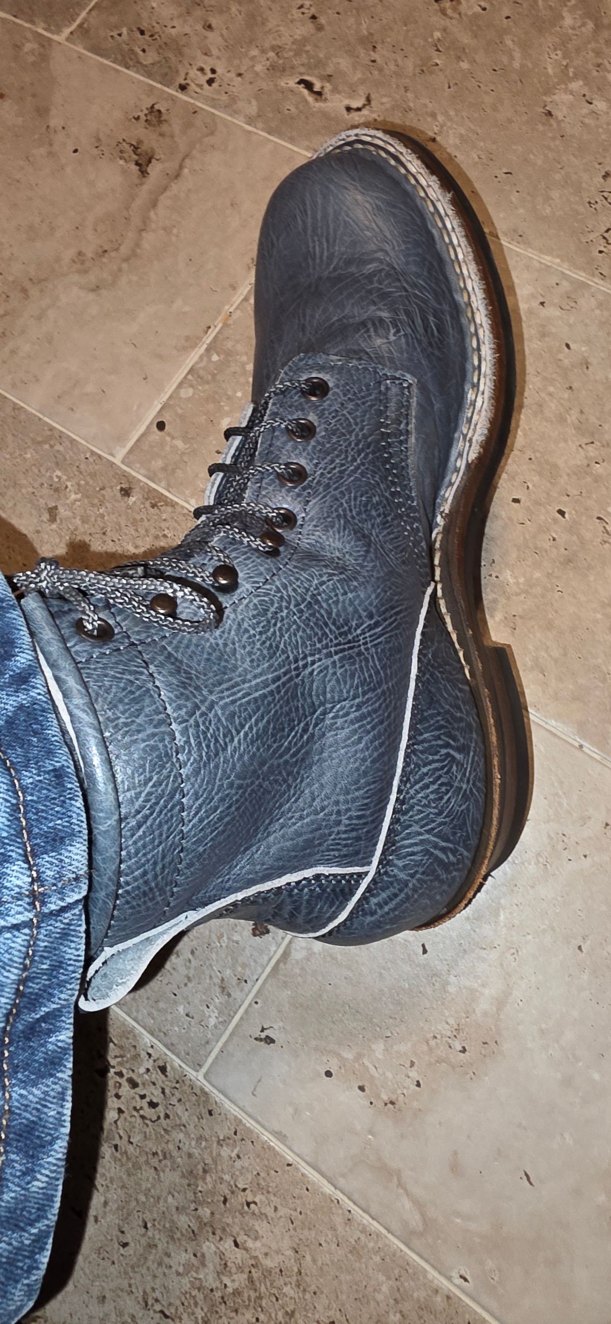 Photo by mknewman on November 27, 2025 of the White's Farmer/Rancher in Blue Bullhide.