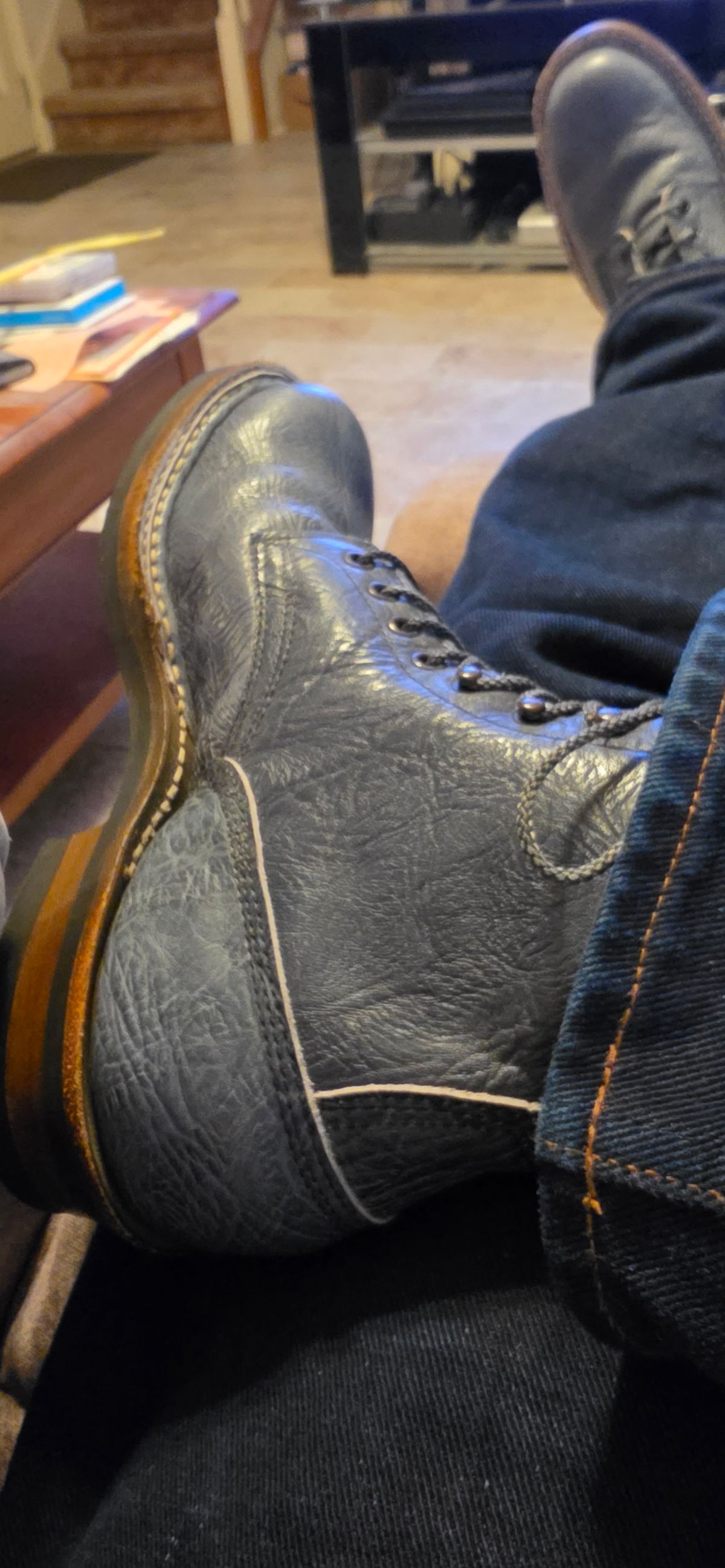 Photo by mknewman on April 20, 2026 of the White's Farmer/Rancher in Blue Bullhide.