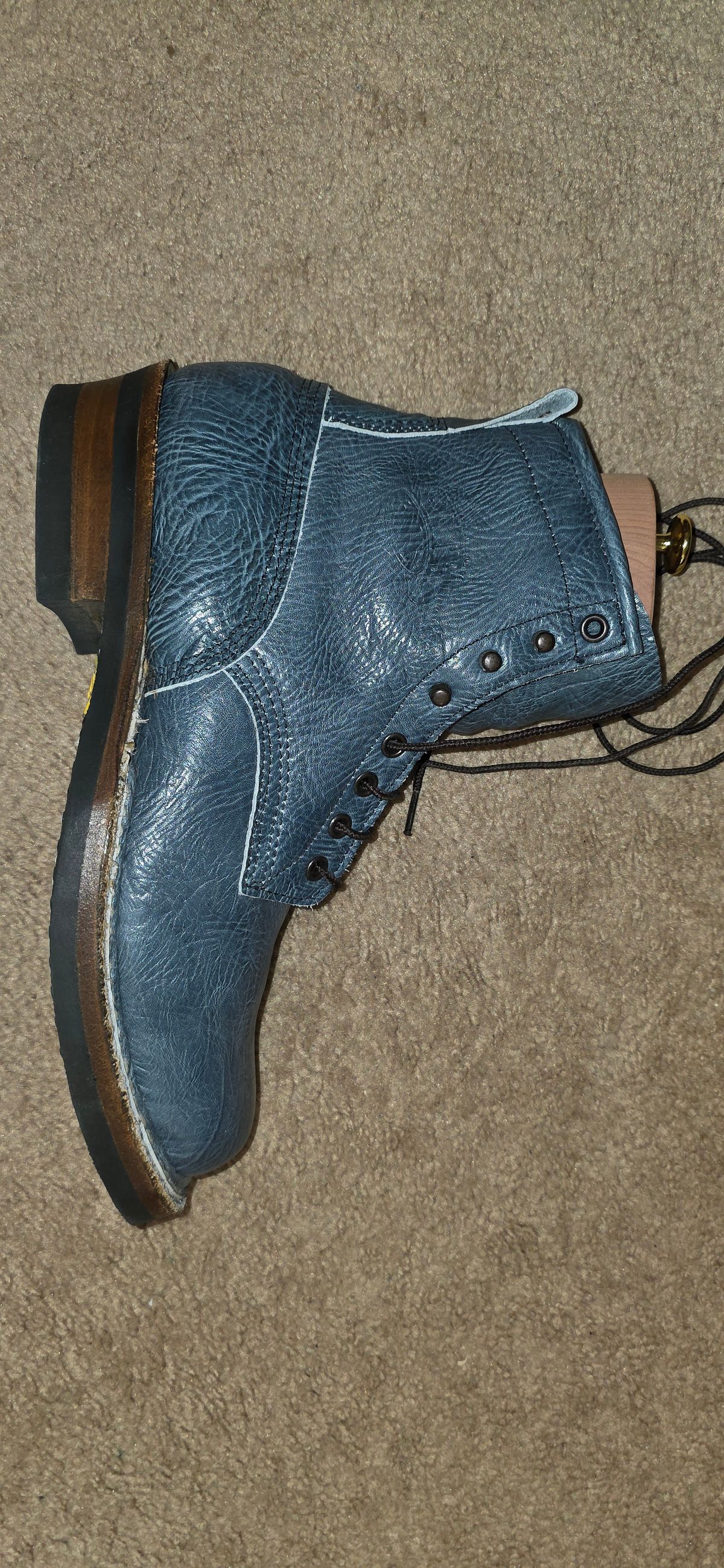 Photo by mknewman on August 7, 2025 of the White's Farmer/Rancher in Blue Bullhide.