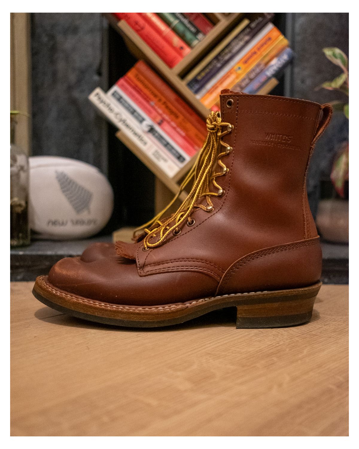 Photo by zenniszarkov on November 4, 2025 of the White's Farmer/Rancher in Seidel Red Dog Oil Tan.