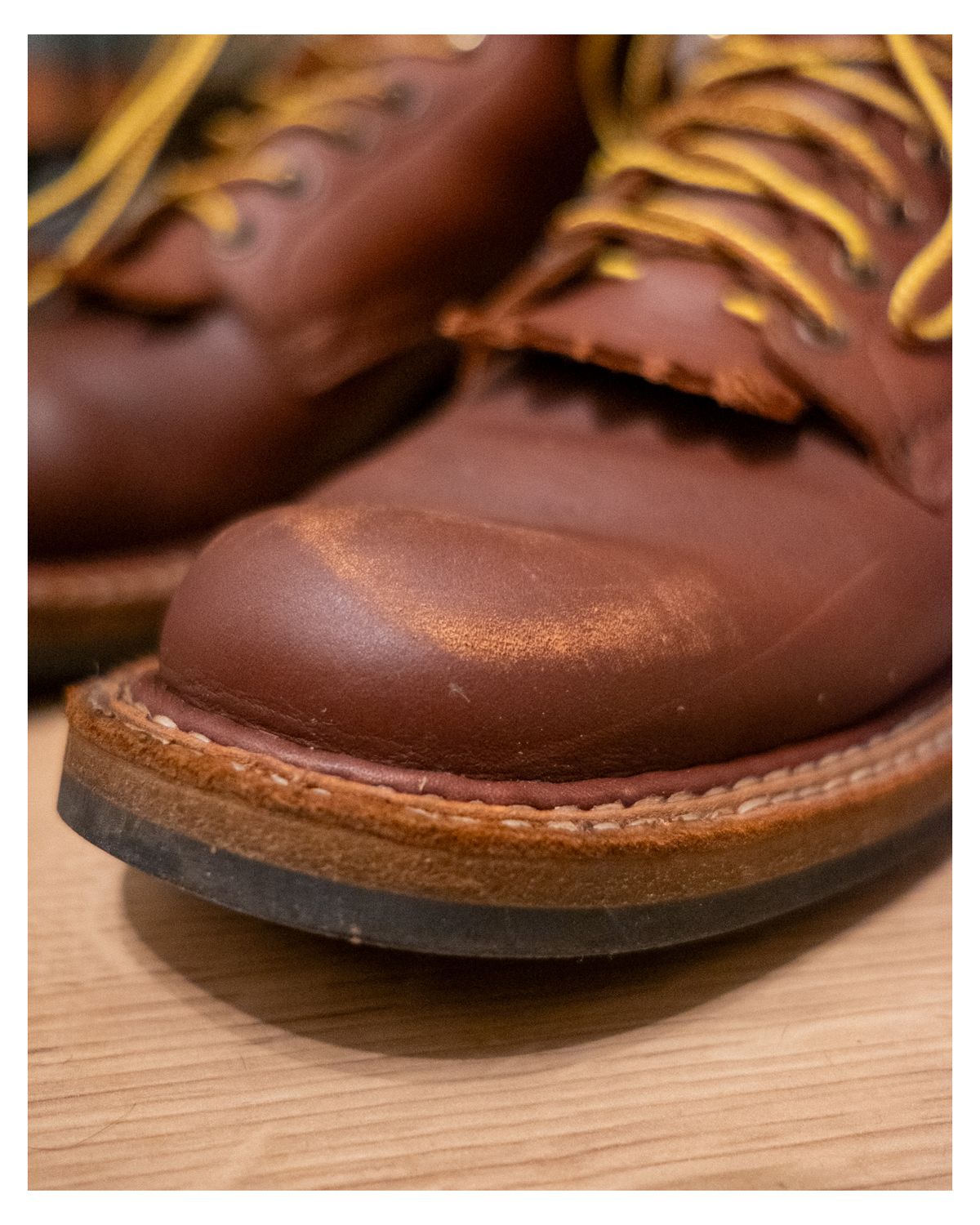 Photo by zenniszarkov on November 4, 2025 of the White's Farmer/Rancher in Seidel Red Dog Oil Tan.