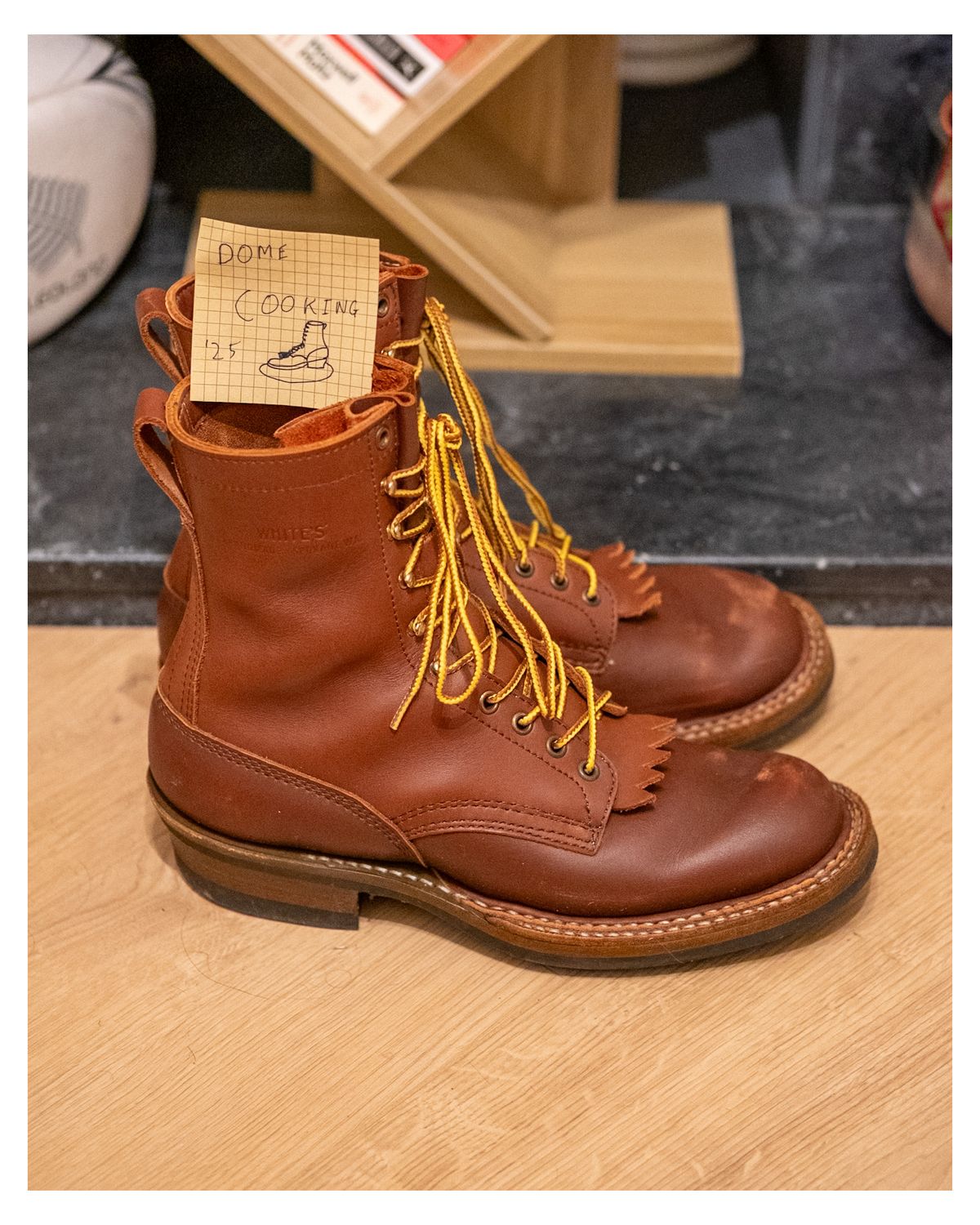 Photo by zenniszarkov on November 4, 2025 of the White's Farmer/Rancher in Seidel Red Dog Oil Tan.