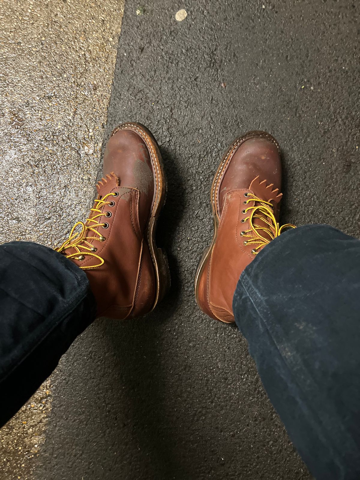 Photo by zenniszarkov on December 4, 2025 of the White's Farmer/Rancher in Seidel Red Dog Oil Tan.