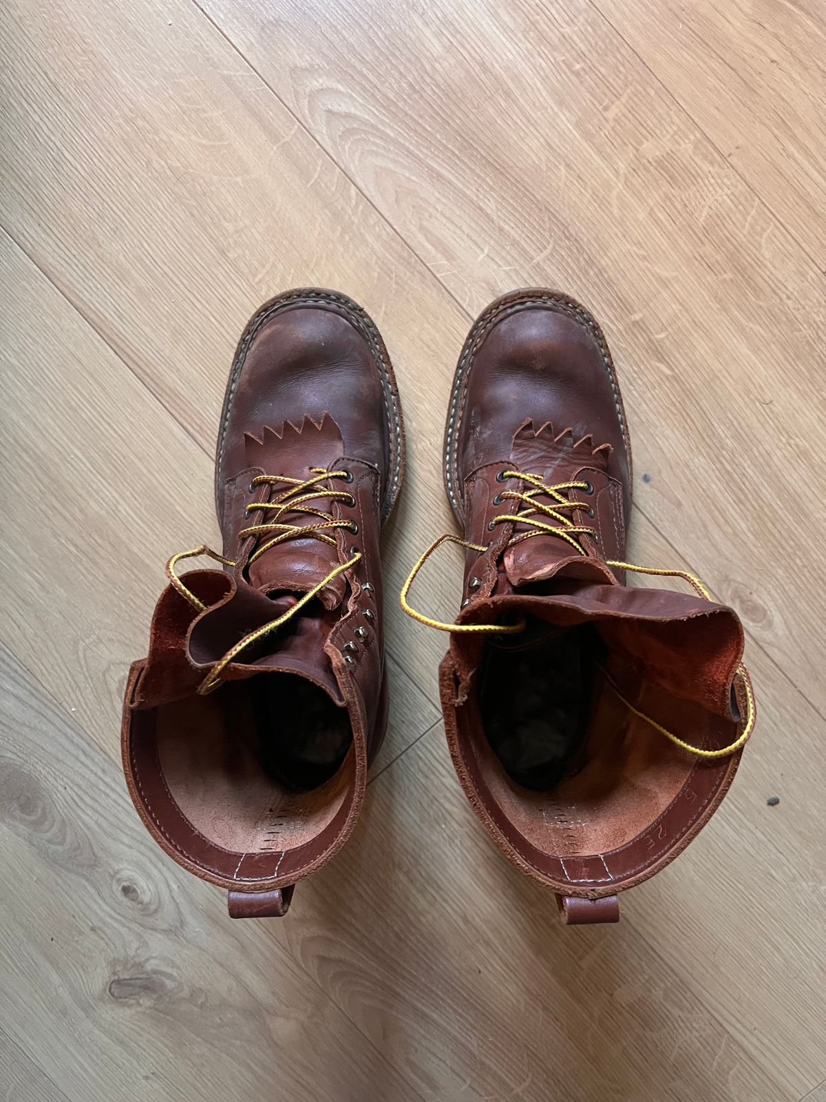 Photo by zenniszarkov on January 4, 2026 of the White's Farmer/Rancher in Seidel Red Dog Oil Tan.